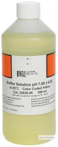 水中pH緩衝溶液 Buffer Solution, pH 7.00, Color-coded Yellow, 500 mL