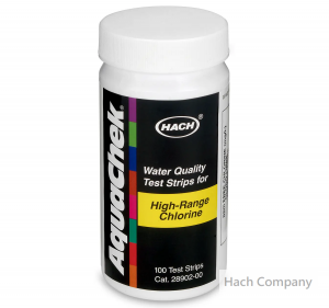 水中餘氯檢測試紙 Free Chlorine Test Strips, 0-600 mg/L, 100 tests