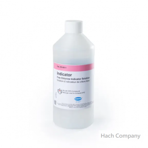 Free chlorine indicator solution for chlorine analyzer CL17/CL17sc (473 mL)