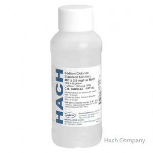 水中導電度標準溶液 Sodium Chloride Standard Solution, 491 mg/L NaCl (1000 µS/cm), 100 mL